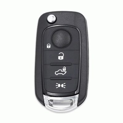 Κέλυφος κλειδιού αυτοκινήτου Fiat, αναδιπλούμενο, μαύρο