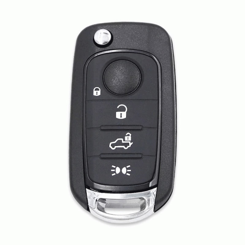 Κέλυφος κλειδιού αυτοκινήτου Fiat, αναδιπλούμενο, μαύρο