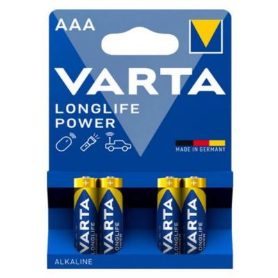 Αλκαλικές μπαταρίες Varta 4 τεμάχια, AAA